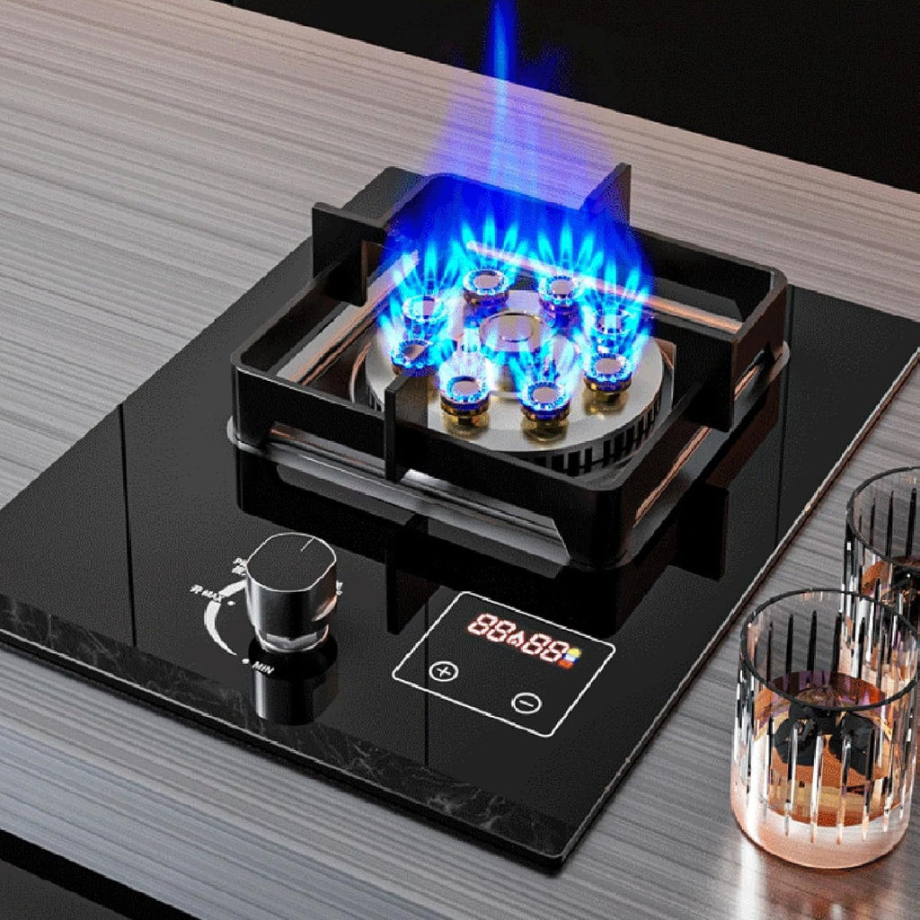 Gas Cooker,9.8kW Tabletop NG gas Stove,Single-Burner Built-in LPG cooker,for Family Restaurants Food Stalls(NG)
