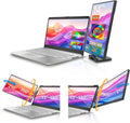 14.1-inch 2K Portable Dual Laptop Monitor Extender (with USB Docking Station) 2240x1400 QHD IPS Foldable Plug and Play Travel Home Office Second Screen Compatible with HDMI,USB-A and USB-C