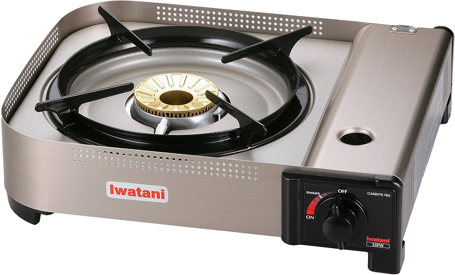 Iwatani 35FW Single-Burner Butane Portable Cooktop Indoor & Outdoor Cooking Stove Medium