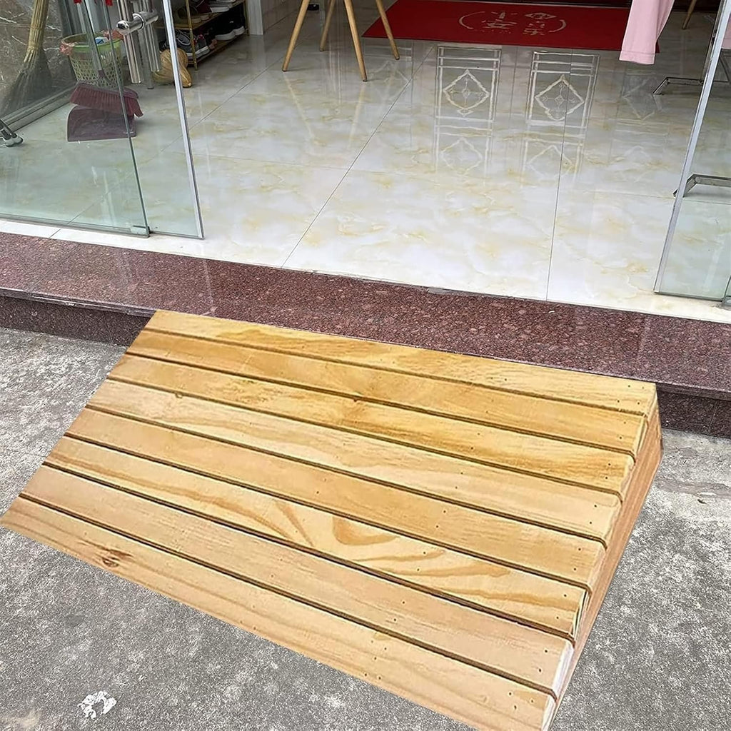 Ramps Threshold Ramp, 3/4/5/6/7inch Rise Wheelchair Ramps for Doorways/Front Door/Garage, Non-Slip Entry Threshold Ramp for Walkers/Motorcycle/Disabled(12.1x11.8x3.5in) (One Color 13.3x11.8x5.1in)