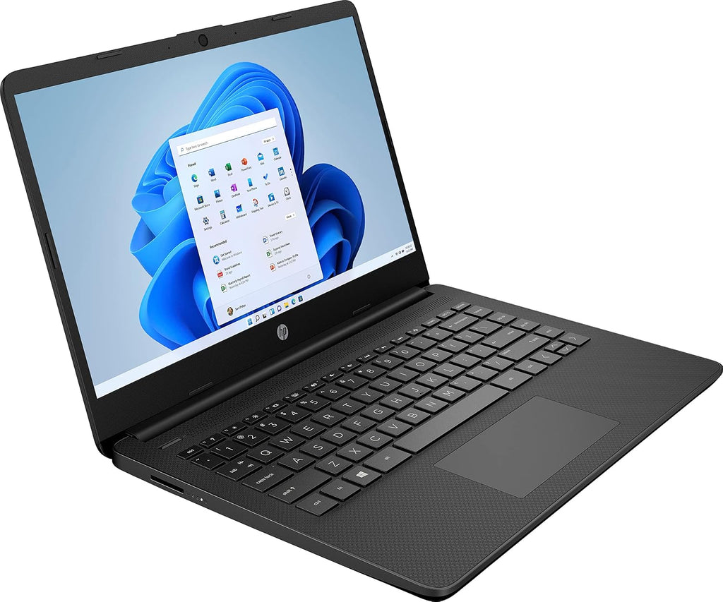 HP 14' Ultral Light Laptop for Students and Business, Intel Quad-Core N4120, 8GB RAM, 192GB Storage(64GB eMMC+128GB Micro SD), 1 Year Office 365, Webcam, HDMI, WiFi, USB-A&C, Win 11 S