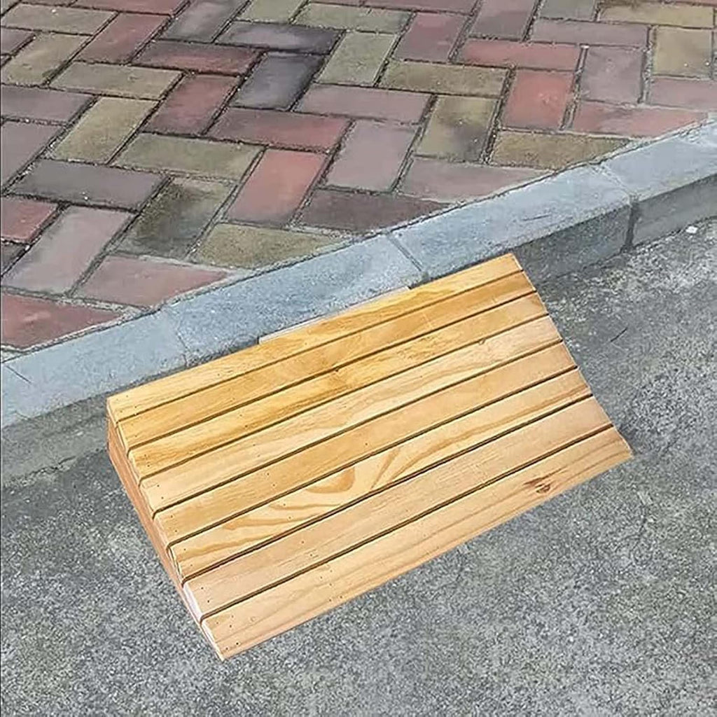 Threshold Ramps 35.4x13x4in, Portable Access Ramps, Wooden Portable Wheelchair Ramp, Transition Ramp for Doorway, Easily Carried, for Wheelchair/Walker/Cart/Scooter