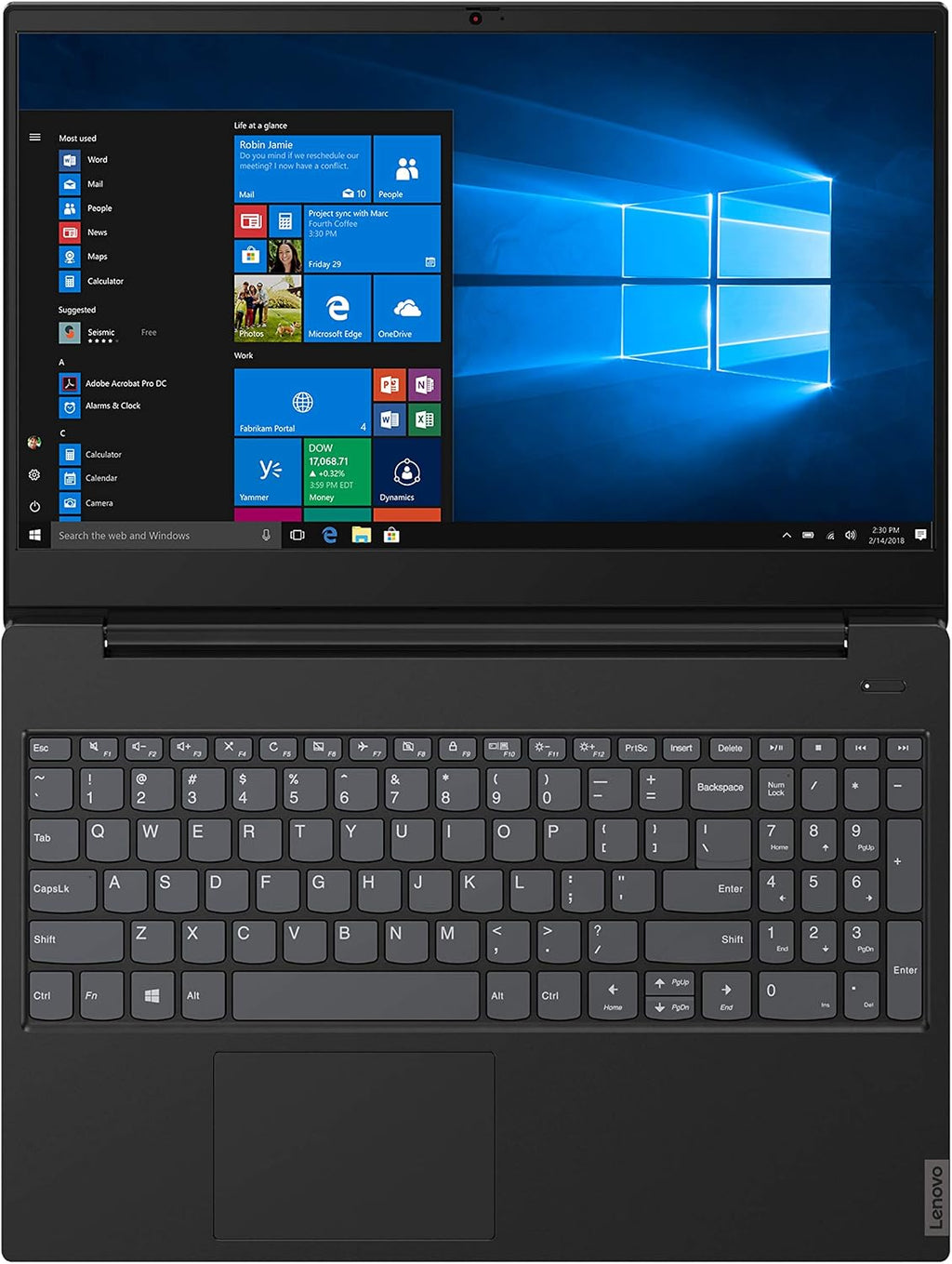 Lenovo ideapad S340 15.6' HD LED Backlit Anti-Glare Display Laptop, Intel Core i3-8145U 2.1GHz up to 3.9GHz, 8GB DDR4, 128GB NVMe SSD, Bluetooth, USB 3.1, HDMI, Webcam, Windows 10