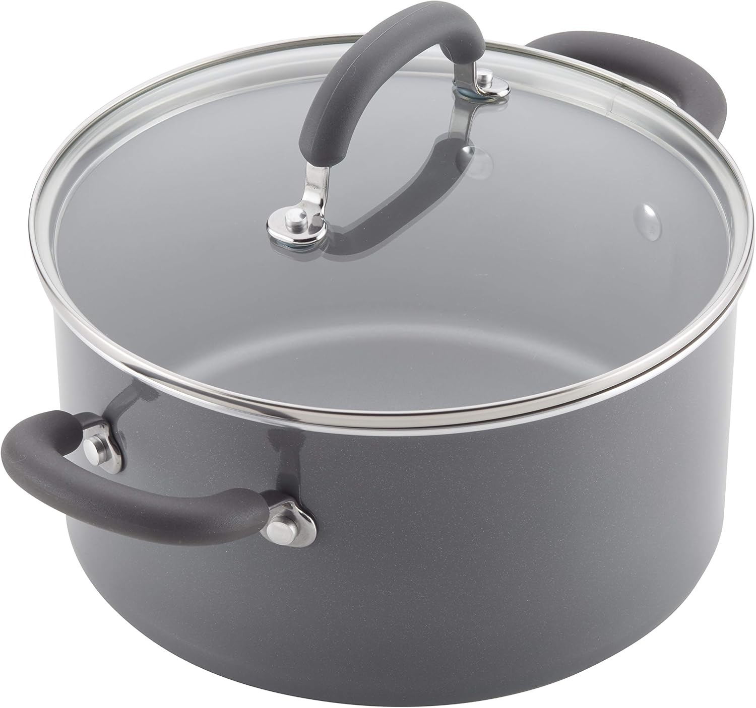 Rachael Ray Create Delicious Nonstick Cookware Pots and Pans Set, 13 Piece, Gray Shimmer