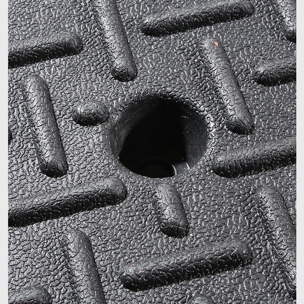 Rubber Driveway Curb Ramp, Heavy Duty Threshold Ramp, Slope Ramp for Bike Vehicle Sidewalk Wheelchair (Size : Height 13cm (5inch))