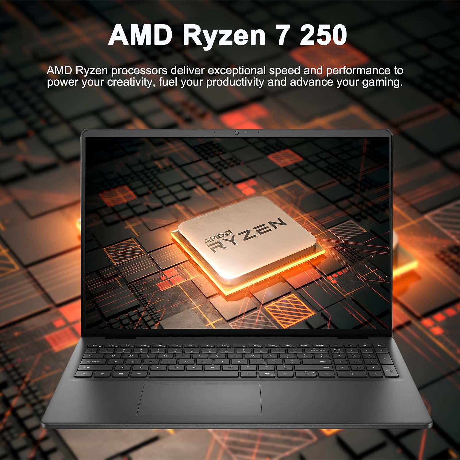 Dell 16 Laptop 16' WUXGA Touchscreen AMD 8-core Ryzen 7 250 64GB DDR5 1TB SSD Backlit ExpressCharge Wi-Fi6 for Creator Designer Business Professional Work Win11Pro