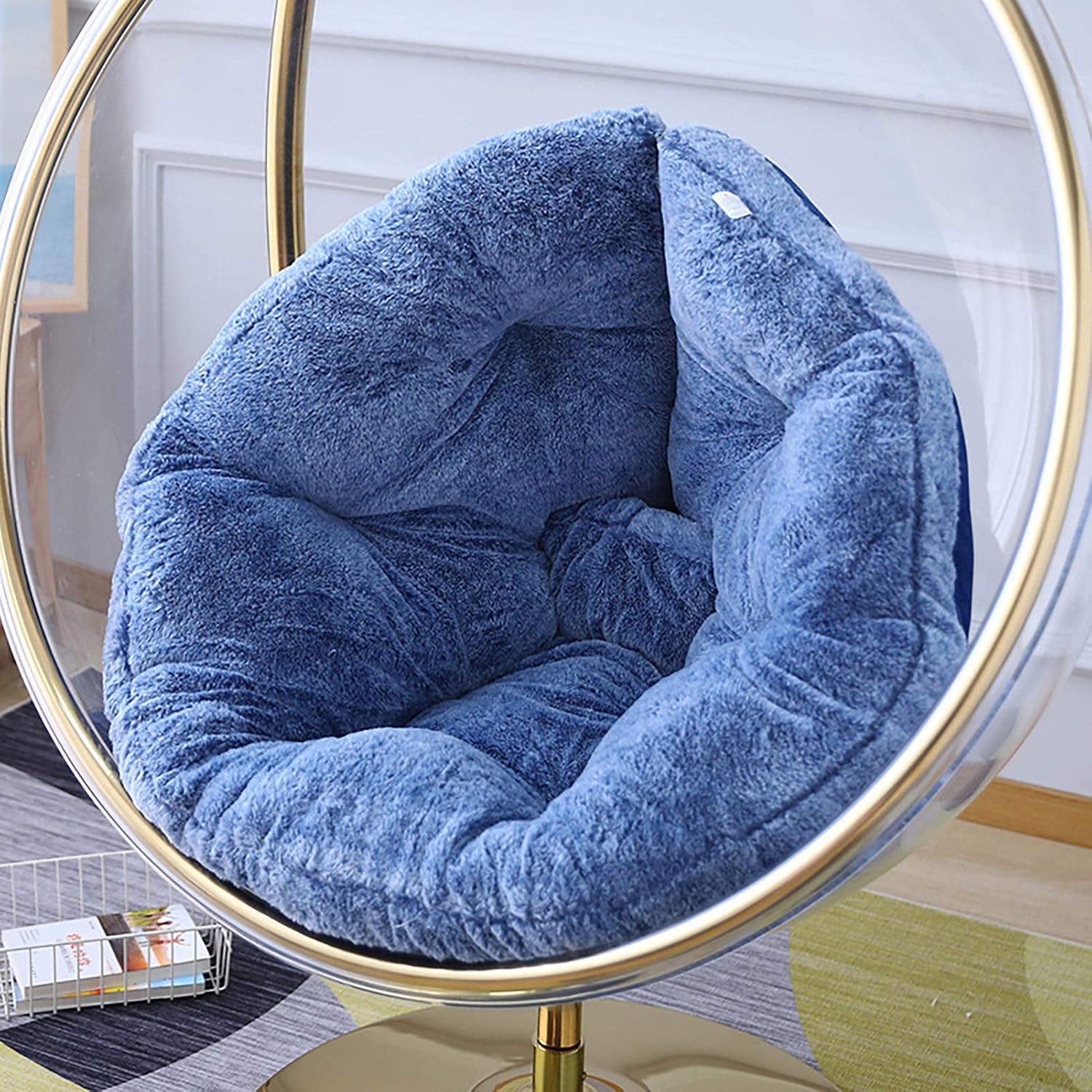 HUHJYUGE Swing Chair Cushion Seat Pads, Hanging Chair Cushion Only, Hanging Hammock Chair Cushion, Replacement, Not-Slip, Foldable, Skin-Friendly, for Indoor Outdoor Courtyard