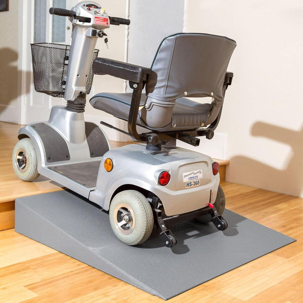 VersaRamp 6' Rise Lightweight Foam Threshold Ramp, Portable Access for Wheelchairs and Mobility Scooters at Doors, Curbs and Steps, 800 Lb Capacity