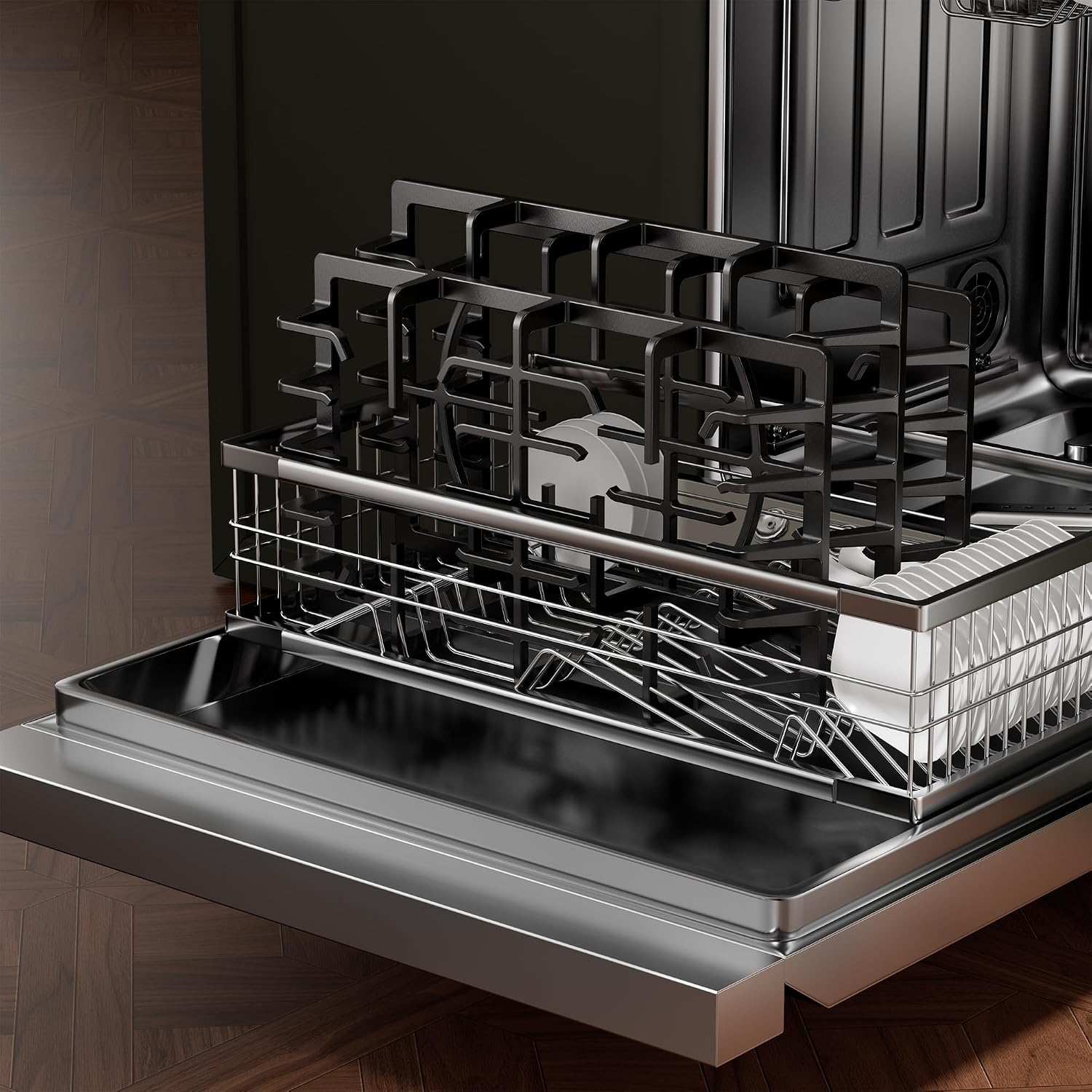 Empava 36' Bulit-in Tempered Glass Gas Cooktops 5 Italy Imported Sabaf Burners Stove Tops, 36 Inch, Black
