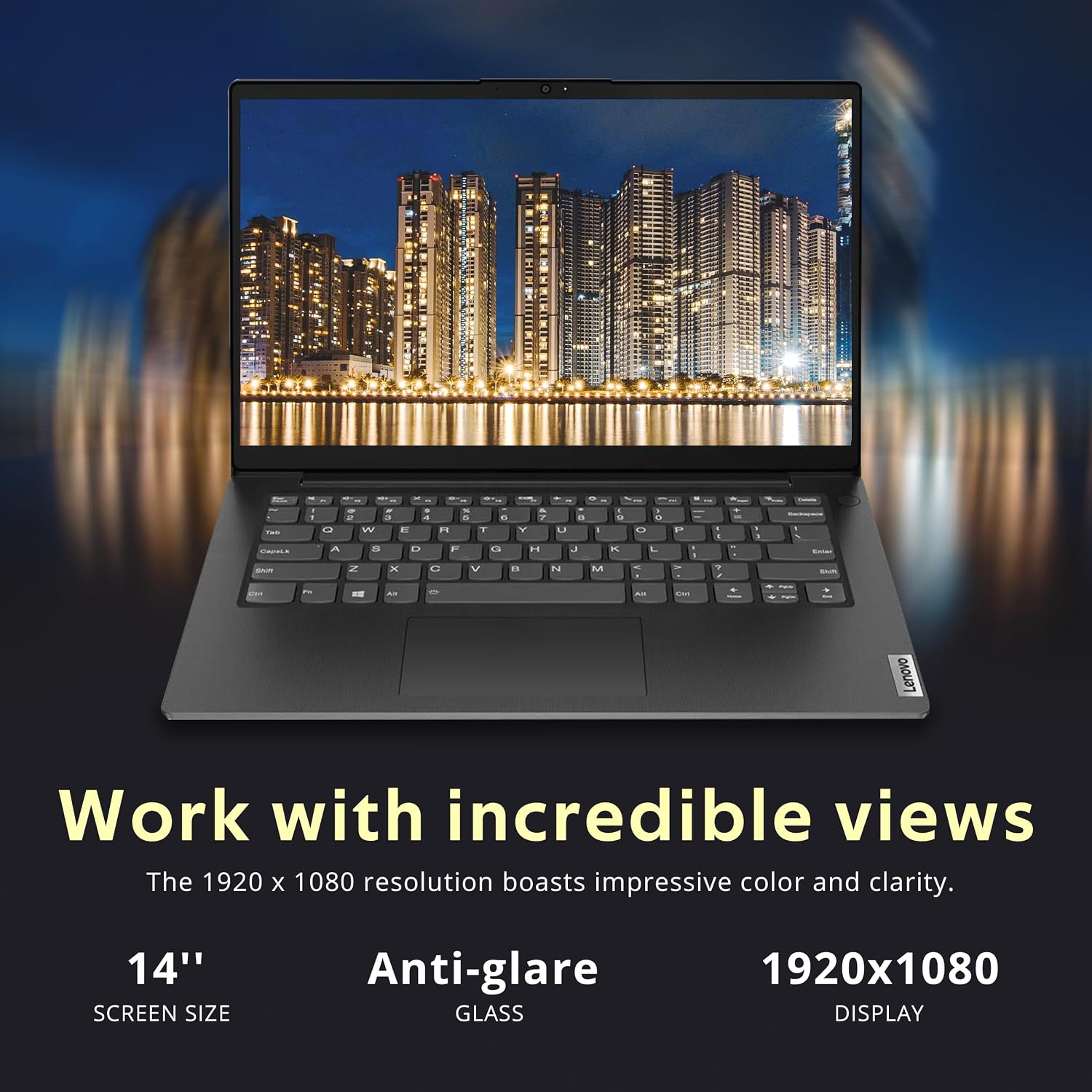 Lenovo V14 G3 14″ FHD Business Laptop, Intel i7-1255U, 16GB DDR4 RAM, 512GB PCIe SSD, Intel Iris Xe Graphics, HD Webcam, Wi-Fi 6, Bluetooth, Win 11 Pro, Black, 32GB Hotface USB Card (Renewed)