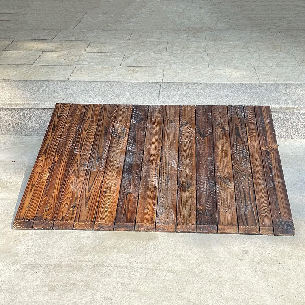 Wooden Threshold Ramps for Doorways, 4inch/7inch/8inch Rise Portable Wheelchair Ramps, Non Slip Entry Ramps for Indoor Outdoor (Size : 60x50x10cm)