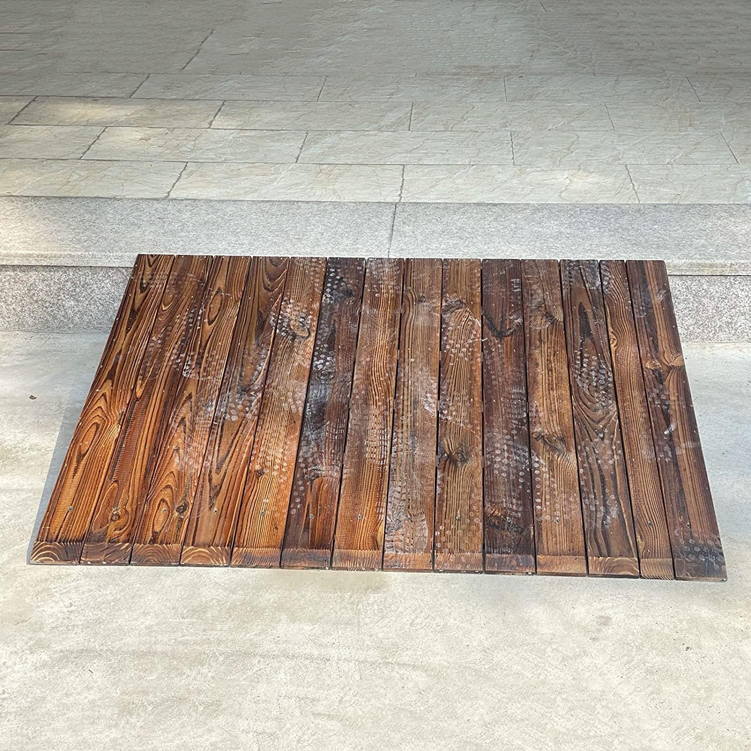 Wooden Threshold Ramps for Doorways, 4inch/7inch/8inch Rise Portable Wheelchair Ramps, Non Slip Entry Ramps for Indoor Outdoor (Size : 90x70x20cm)