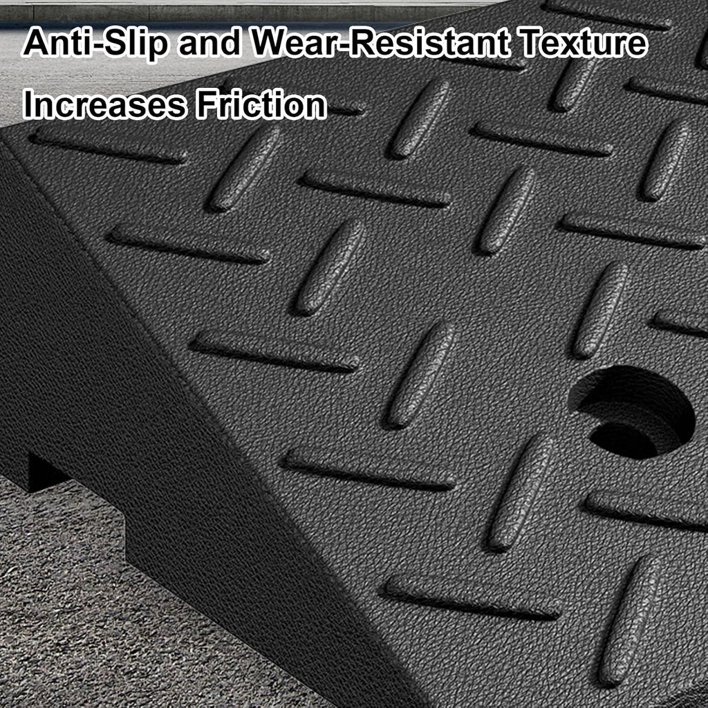Portable Curb Ramp, Multiple, Threshold Ramp for Home, Sidewalk, Bikes, Motorcycles, Wheelchairs, Good Load-Bearing(50 * 80 * 11cm/20 * 31 * 4.3in)