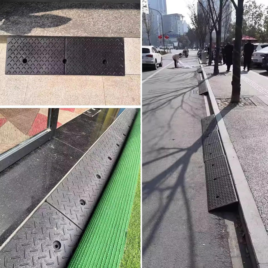 Rubber Ramps Portable Kerb ramp, Threshold, Suitable for doorways, wheelchairs, Cars, Electric Scooters(9 cm/3.5 inch)