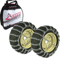 The ROP Shop Pair of 2 Link Tire Chains & Tensioners 24x10.5x12 for Snow Blowers, Lawn & Garden Tractors, Mowers & Riders, UTV, ATV, 4-Wheelers, Utility Vehicles