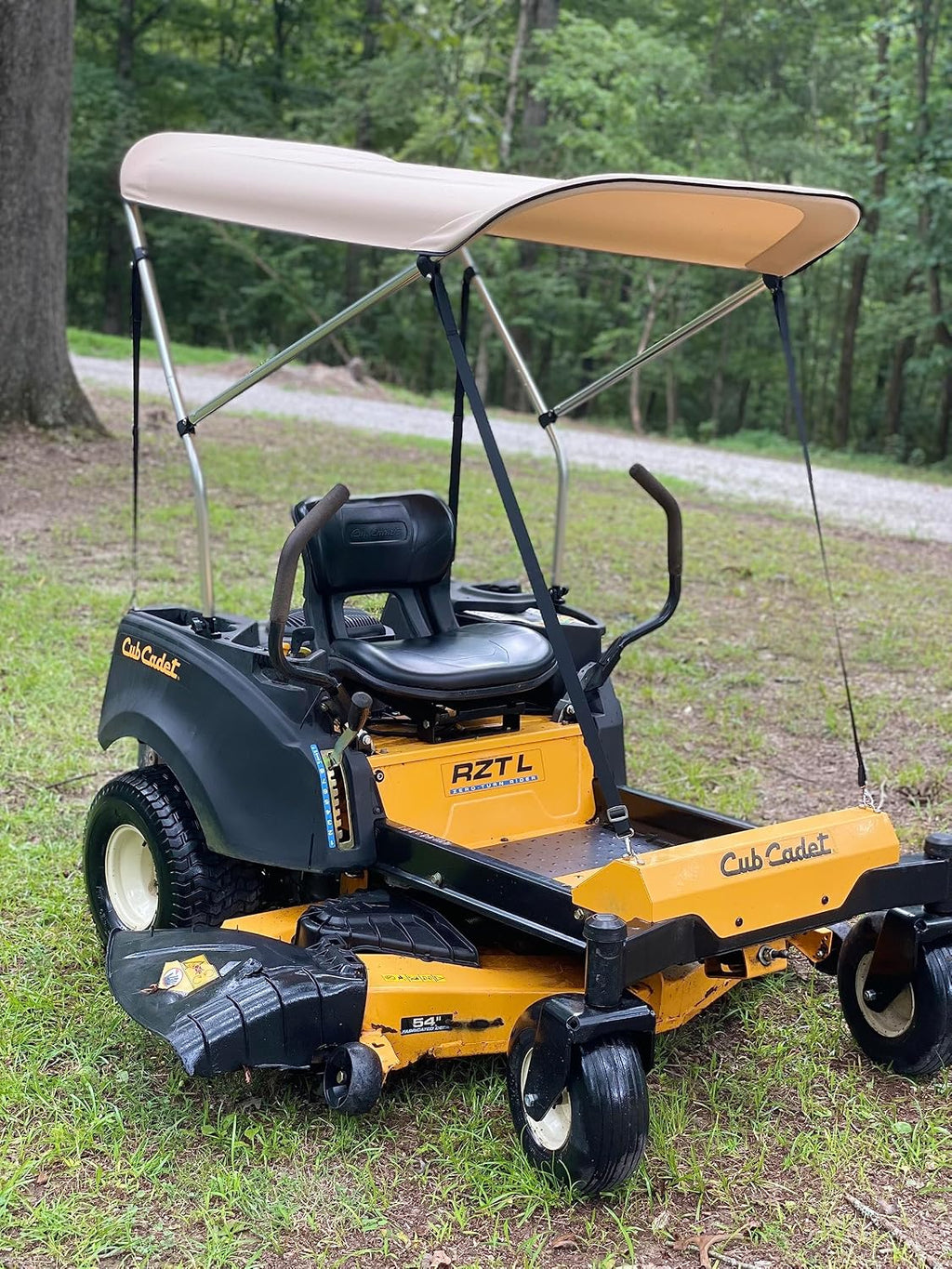 Sun Shade Canopy for Zero Turn Lawn Mower - Fits John Deere, Kubota, Cub Cadet, Troy-Bilt & Other Brands - Reduce Heat and Glare with this Umbrella Canopy for your Zero Turn Mower, Patent Pending