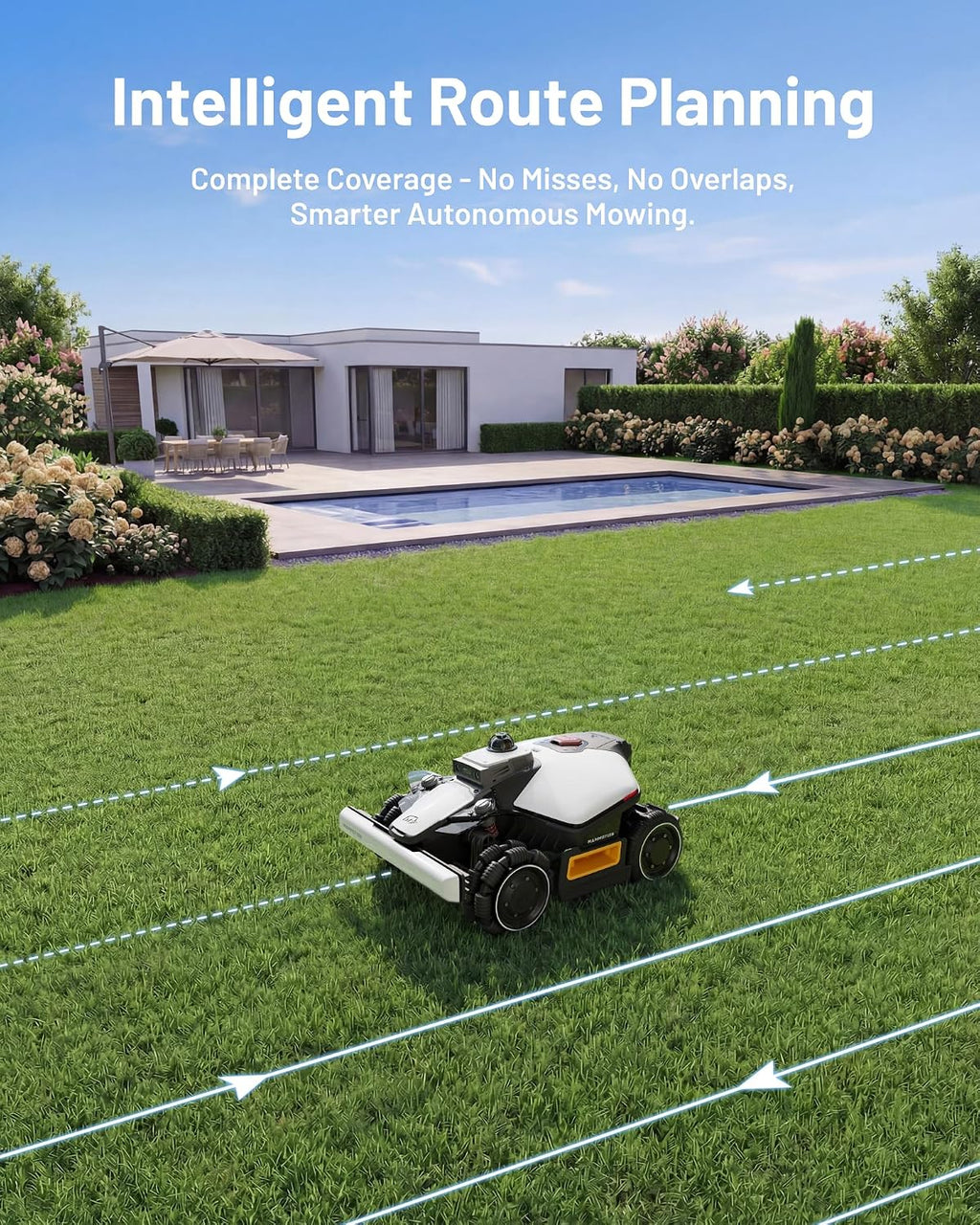 (2026 Upgrade) Mammotion LUBA mini 2 AWD 1500H Robot Lawn Mower, for 0.37 Acres, 360° LiDAR+Dual-Camera AI Vision, 80% Slope, DropMow, 20 Multi-Zone Management, Cutting Height 2.2'-4.0'