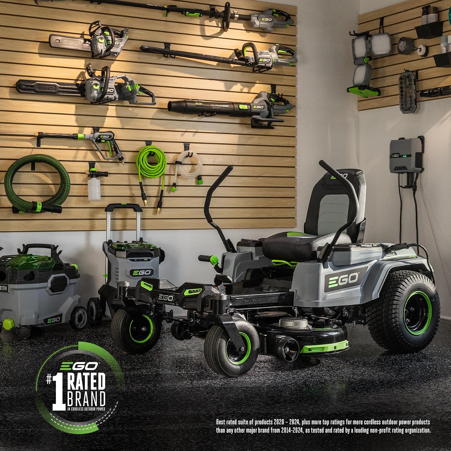 EGO POWER+ Z6 Zero Turn Riding Lawn Mower, 42' Deck, Includes (6) 56V 6.0Ah Batteries and 880W Charger - ZT4214L