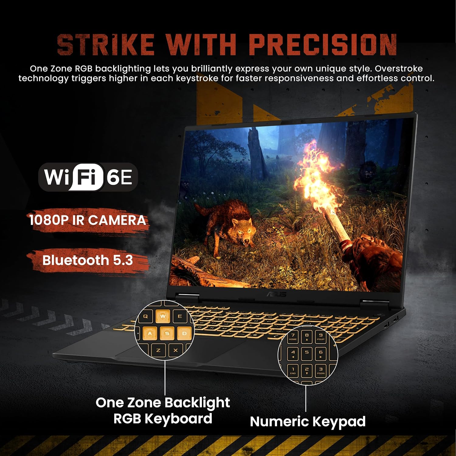 ASUS TUF F16 16' WUXGA 165Hz Gaming Laptop, Intel i7-14650HX, GeForce RTX 5070 8GB GDDR7, 16GB DDR5, 1TB SSD, RGB Backlit Keyboard, FHD IR Camera, Wi-Fi 6E, Win 11 Pro, Gray, 1TB Docking Station Set
