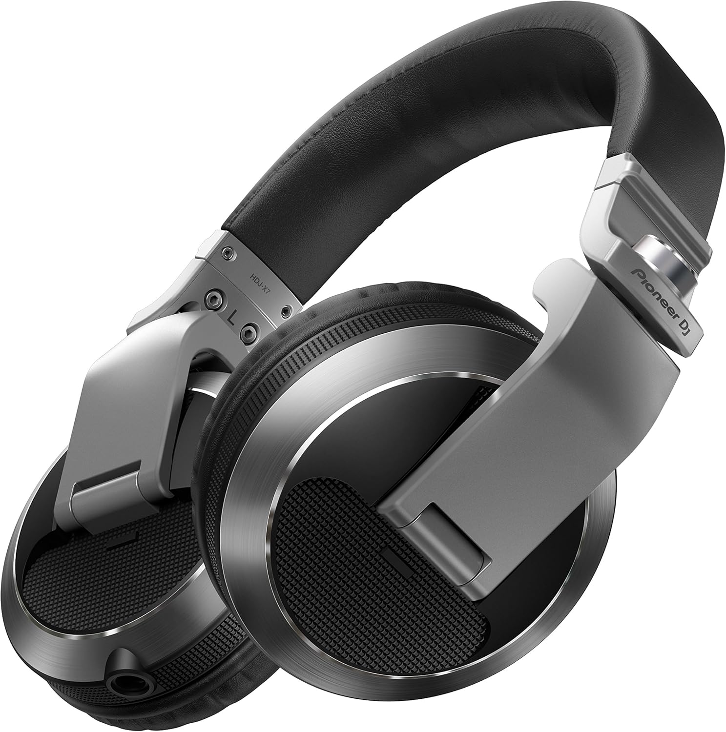 Pioneer HDJ-X7-S Over-Ear DJ Headphones, Silver
