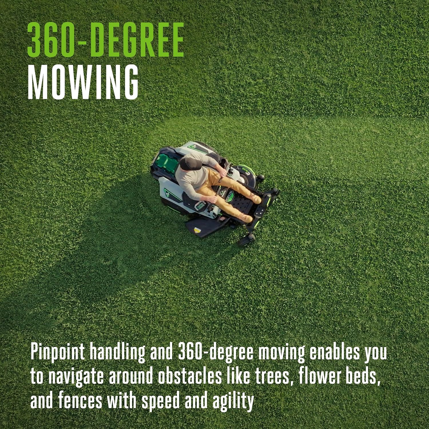 EGO POWER+ Z6 Zero Turn Riding Lawn Mower, 42' Deck, Includes (6) 56V 6.0Ah Batteries and 880W Charger - ZT4214L