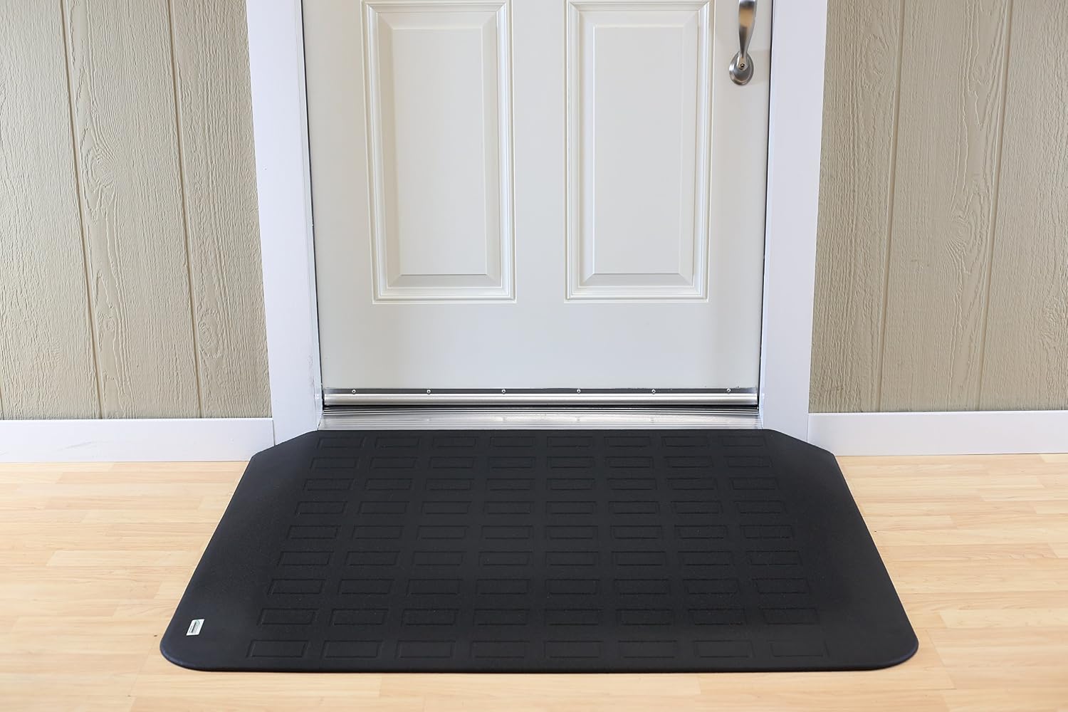 SafePath EZ Edge Rubber Threshold Ramps for Doorways, Scooter and Wheelchair Ramp, Door Entry Ramp, Non Slip Surface Threshold Ramp, ADA Compliant Ramps, Made in USA - 2-1/2' H x 30' D x 46' L