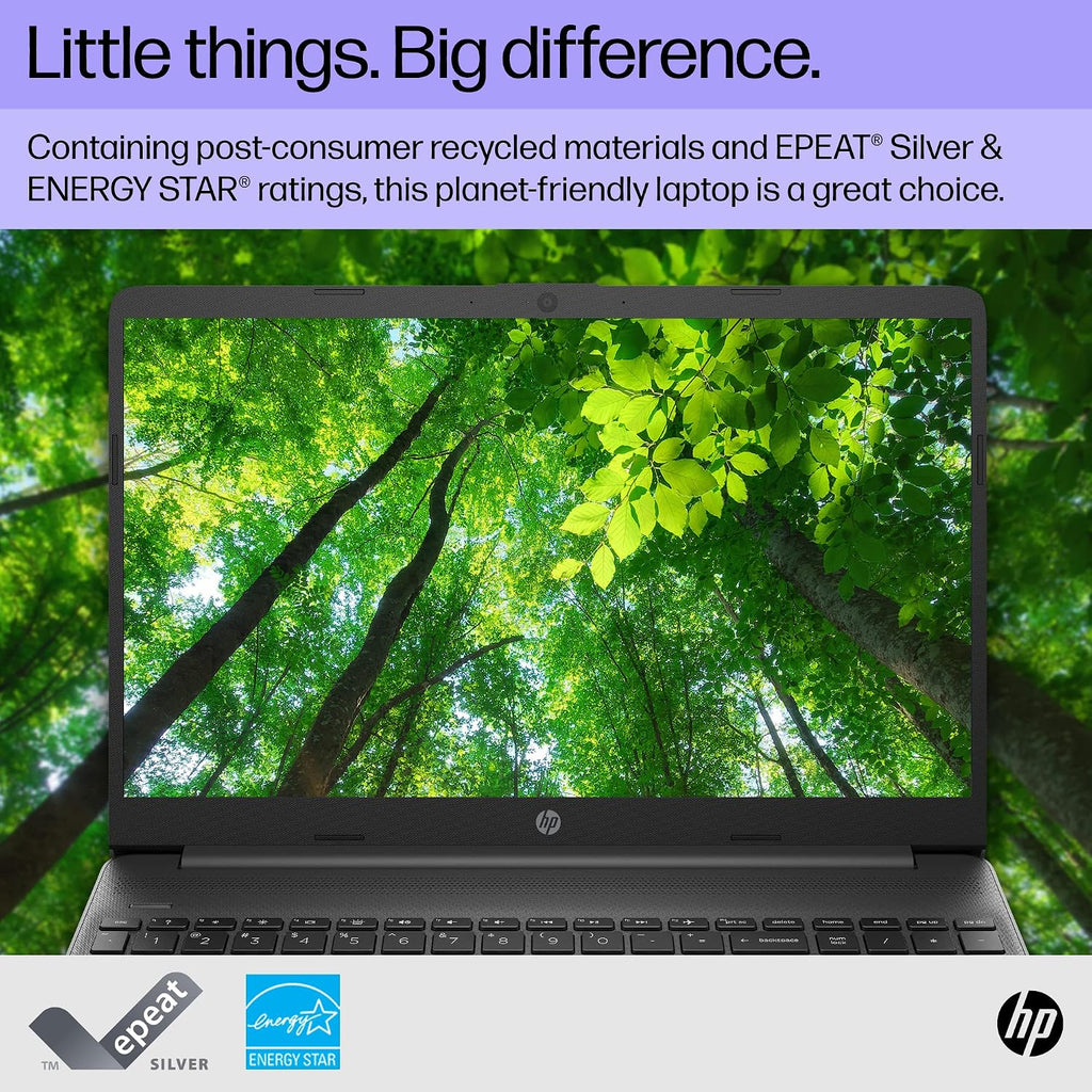 HP 15 inch Laptop, FHD Display, 12th Generation Intel Core i3-1215U, 8 GB RAM, 128 GB SSD, Intel UHD Graphics, Windows 11 Home in S Mode, 15-dy5599nr (2023)