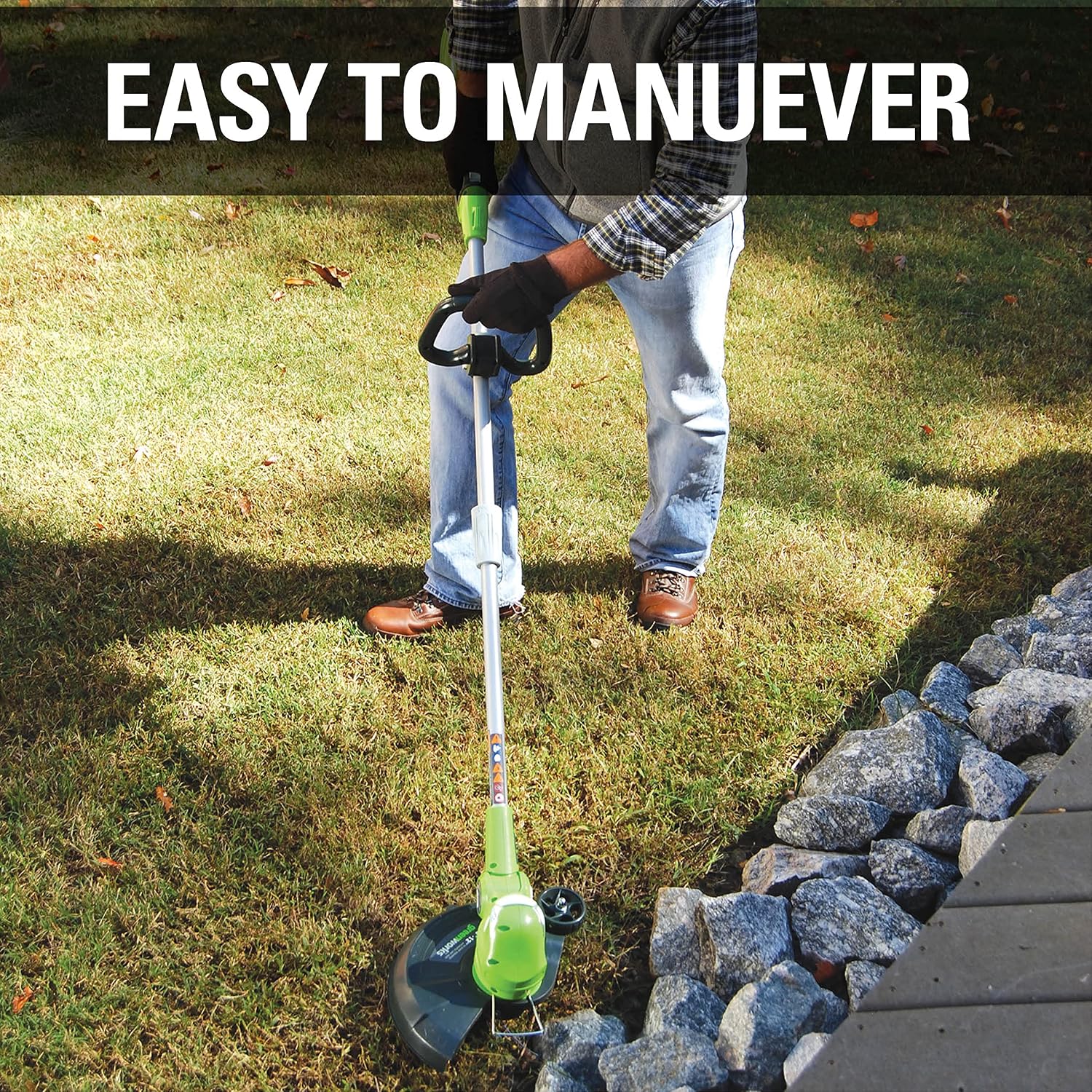 Greenworks 40V 13' Cordless String Trimmer / Edger, 2.0Ah Battery and Charger Included