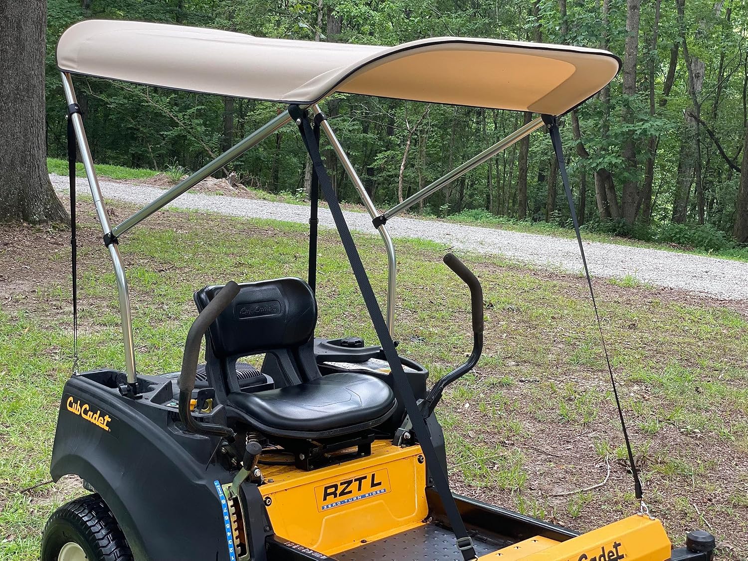 Sun Shade Canopy for Zero Turn Lawn Mower - Fits John Deere, Kubota, Cub Cadet, Troy-Bilt & Other Brands - Reduce Heat and Glare with this Umbrella Canopy for your Zero Turn Mower, Patent Pending