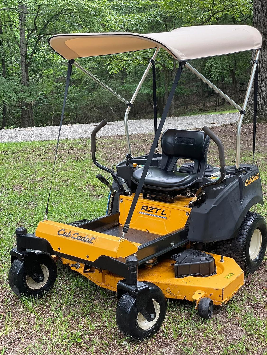 Sun Shade Canopy for Zero Turn Lawn Mower - Fits John Deere, Kubota, Cub Cadet, Troy-Bilt & Other Brands - Reduce Heat and Glare with this Umbrella Canopy for your Zero Turn Mower, Patent Pending